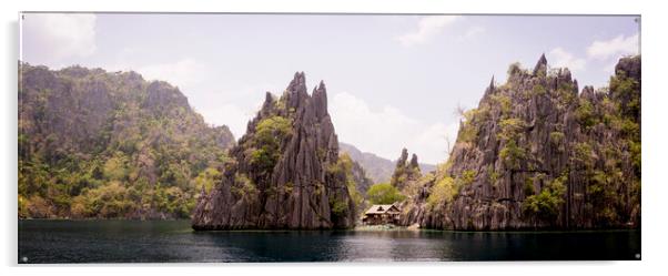 Coron Coast Philippines Palawan Acrylic by Sonny Ryse