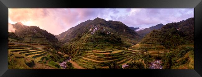 Cambula Rice Terraces Banaue Philippines Framed Print by Sonny Ryse