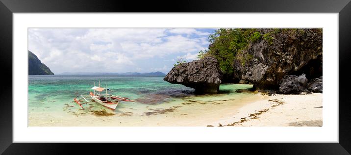 El Nido Palawan Philippines Beach Framed Mounted Print by Sonny Ryse