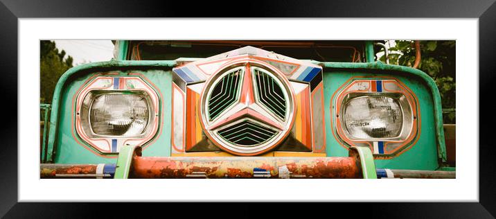 Philippines Jeepney Framed Mounted Print by Sonny Ryse