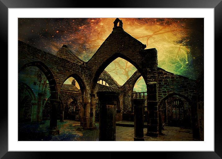 Night in the Ruins. Framed Mounted Print by Jacqui Kilcoyne