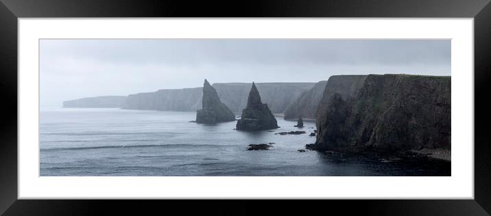 Duncansby Sea Stacks Scotland Framed Mounted Print by Sonny Ryse