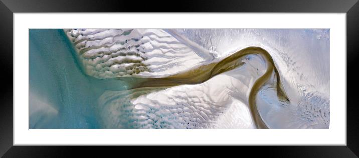 Beach Aerial Framed Mounted Print by Sonny Ryse