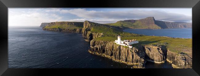Neist Point Lighthouse Isle of Skye Scotland 2 Framed Print by Sonny Ryse