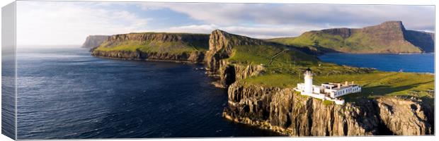 Neist Point Lighthouse Isle of Skye Scotland 3 Canvas Print by Sonny Ryse