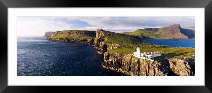 Neist Point Lighthouse Isle of Skye Scotland 3 Framed Mounted Print by Sonny Ryse