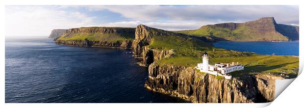 Neist Point Lighthouse Isle of Skye Scotland 3 Print by Sonny Ryse