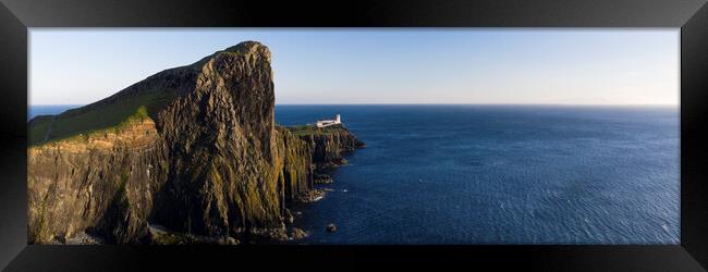 Neist Point Lighthouse Isle of Skye Scotland Framed Print by Sonny Ryse