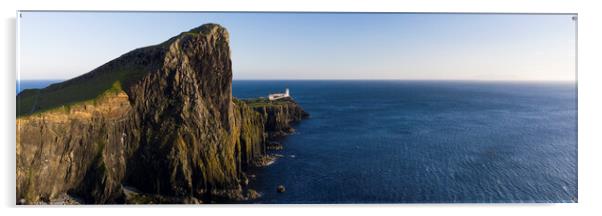 Neist Point Lighthouse Isle of Skye Scotland Acrylic by Sonny Ryse
