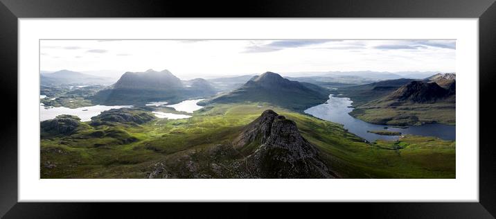 Stac Pollaidh Highlands Scotland super wide Framed Mounted Print by Sonny Ryse