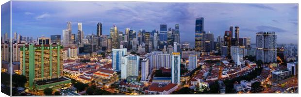 Chinatown and the CBD Singapore Canvas Print by Sonny Ryse