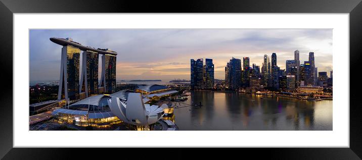 Marina Bay Singapore Framed Mounted Print by Sonny Ryse