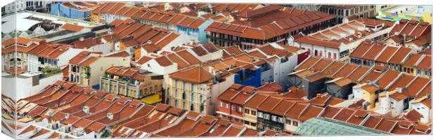 Chinatown Shophouse roofs Singapore Canvas Print by Sonny Ryse