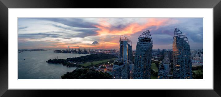 Reflections at Keppel Bay Singapore Framed Mounted Print by Sonny Ryse
