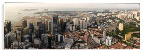 Singapore aerial Acrylic by Sonny Ryse