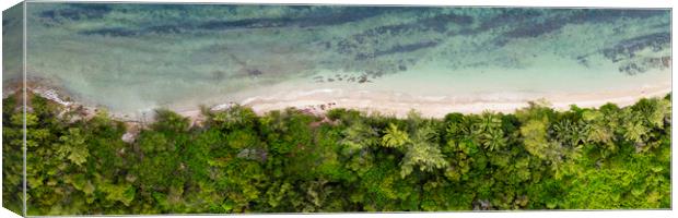 Singapore beach from above Canvas Print by Sonny Ryse