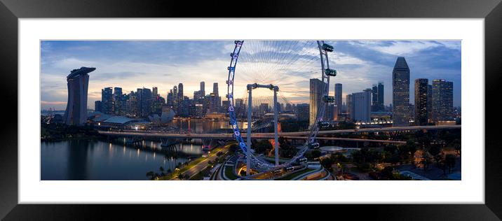 Singapore flyer Framed Mounted Print by Sonny Ryse