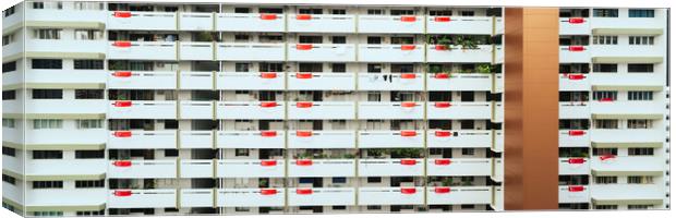 Singapore HDB Flags 2 Canvas Print by Sonny Ryse