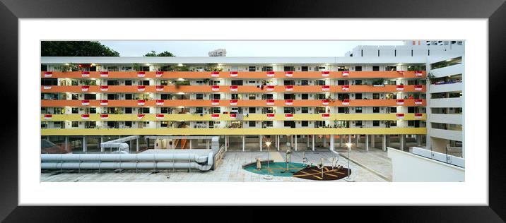 Singapore HDB Flats 4 Framed Mounted Print by Sonny Ryse