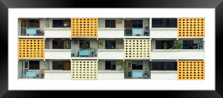 Singapore HDB Framed Mounted Print by Sonny Ryse