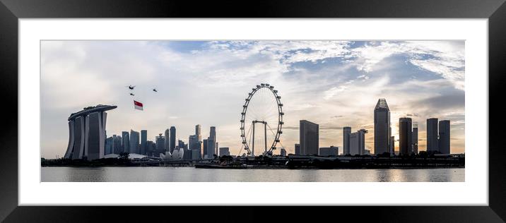 Singapore Skyline SG50 show Framed Mounted Print by Sonny Ryse