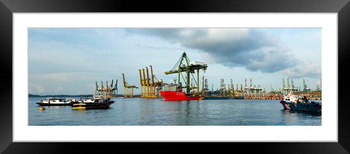Tanjong Pagar Docks Singapore Framed Mounted Print by Sonny Ryse