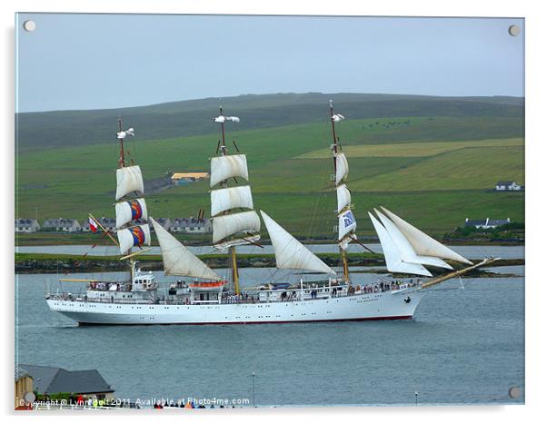 Tall Ships Race Shetland 2011 Acrylic by Lynn Bolt