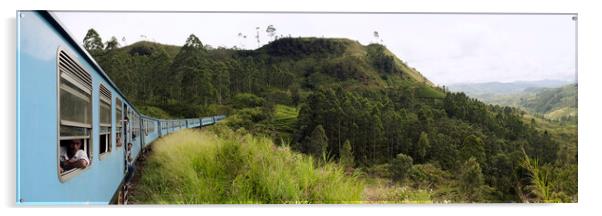 Sri Lanka Train journey Acrylic by Sonny Ryse