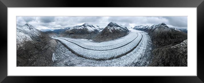 Aletsch Glacier Switzerland Framed Mounted Print by Sonny Ryse
