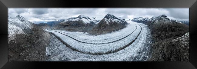 Aletsch Glacier Switzerland Framed Print by Sonny Ryse
