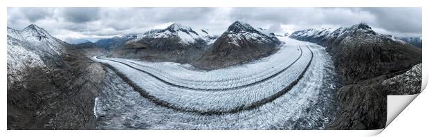 Aletsch Glacier Switzerland Print by Sonny Ryse