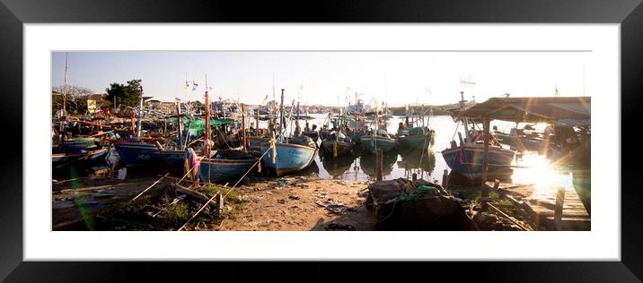Pran Buri Fishing village thailand 2 Framed Mounted Print by Sonny Ryse