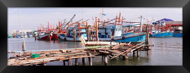 Pran Buri Fishing village thailand 5 Framed Print by Sonny Ryse