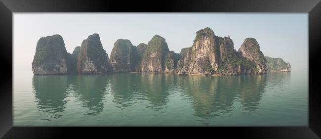 Ha Long Bay pinnacles Vietnam Framed Print by Sonny Ryse