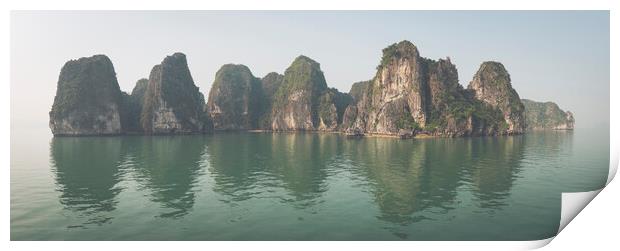 Ha Long Bay pinnacles Vietnam Print by Sonny Ryse