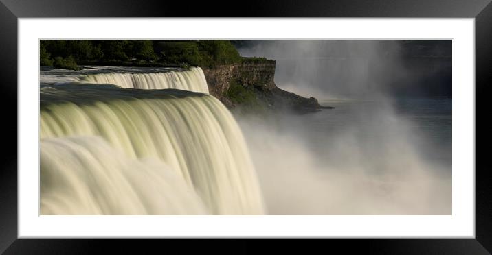 American Niagara Falls USA Framed Mounted Print by Sonny Ryse