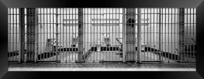 Alcatraz Prison Cells Framed Print by Sonny Ryse