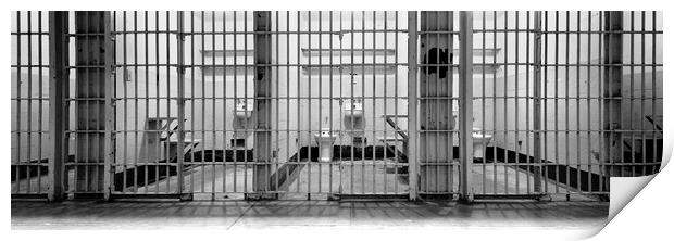 Alcatraz Prison Cells Print by Sonny Ryse