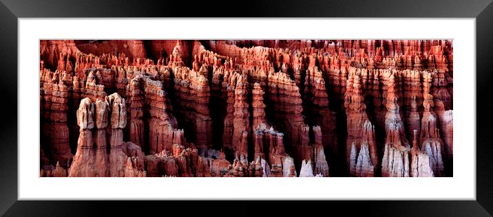 Bryce canyon inspiration point USA Framed Mounted Print by Sonny Ryse