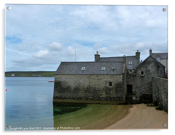 Shetland Isles Lerwick Lodberries Acrylic by Lynn Bolt