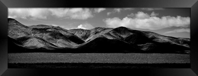 Death Valley HIlls USA Framed Print by Sonny Ryse