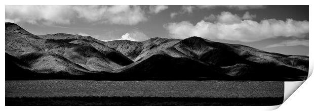 Death Valley HIlls USA Print by Sonny Ryse