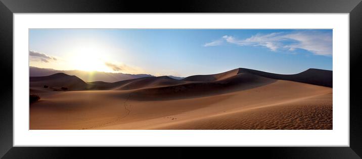 Death Valley Sand Dunes USA Framed Mounted Print by Sonny Ryse