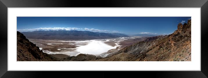 DEATH VALLEY DANTES PEAK USA Framed Mounted Print by Sonny Ryse