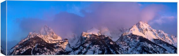 Grand Teton National Park Sunrise Canvas Print by Sonny Ryse