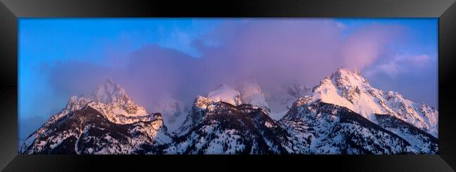 Grand Teton National Park Sunrise Framed Print by Sonny Ryse