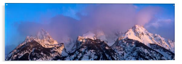 Grand Teton National Park Sunrise Acrylic by Sonny Ryse