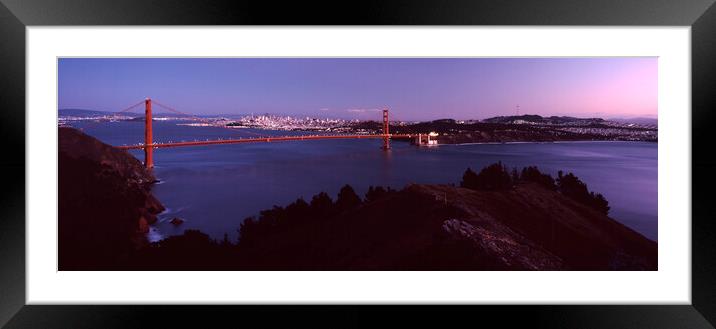 Golden Gate Bridge San Francisco USA Framed Mounted Print by Sonny Ryse