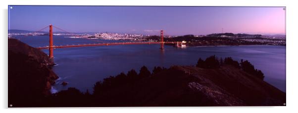 Golden Gate Bridge San Francisco USA Acrylic by Sonny Ryse