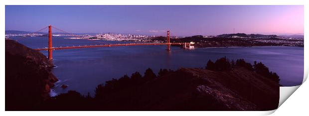 Golden Gate Bridge San Francisco USA Print by Sonny Ryse